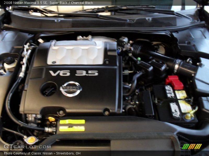 Super Black / Charcoal Black 2008 Nissan Maxima 3.5 SE