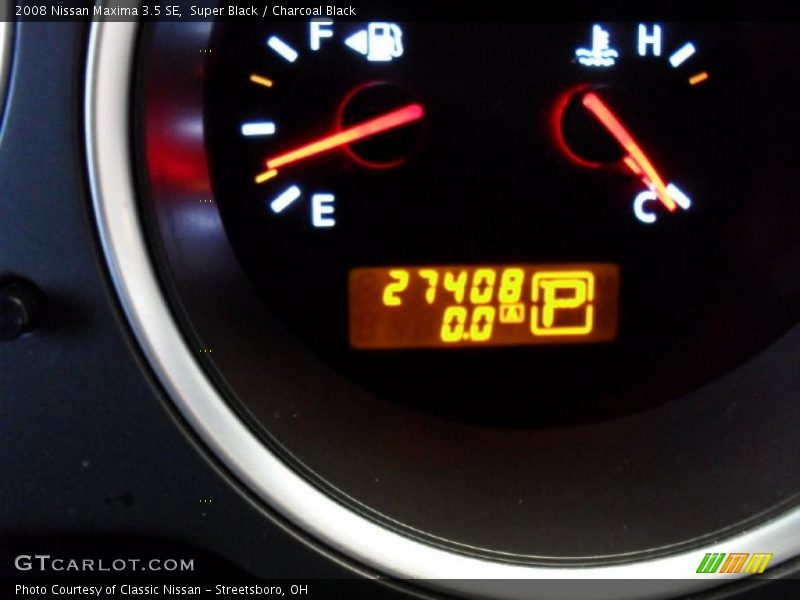 Super Black / Charcoal Black 2008 Nissan Maxima 3.5 SE