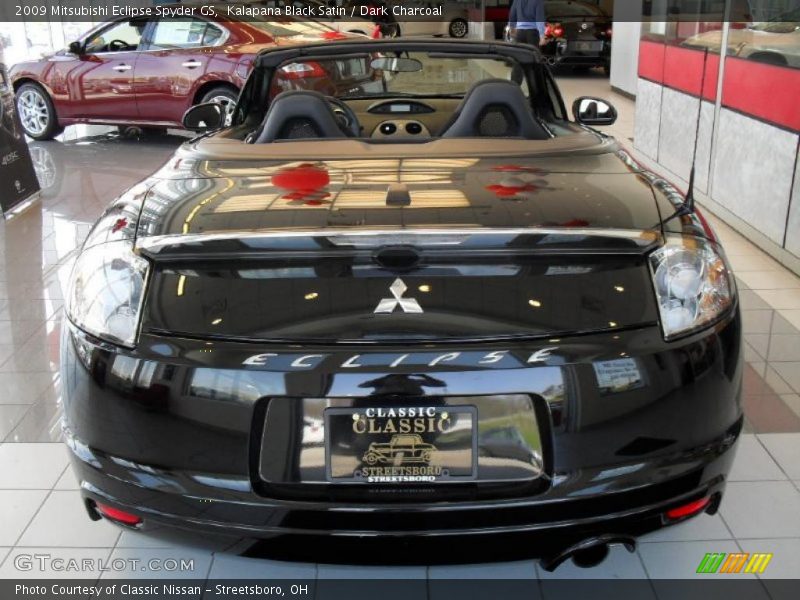 Kalapana Black Satin / Dark Charcoal 2009 Mitsubishi Eclipse Spyder GS