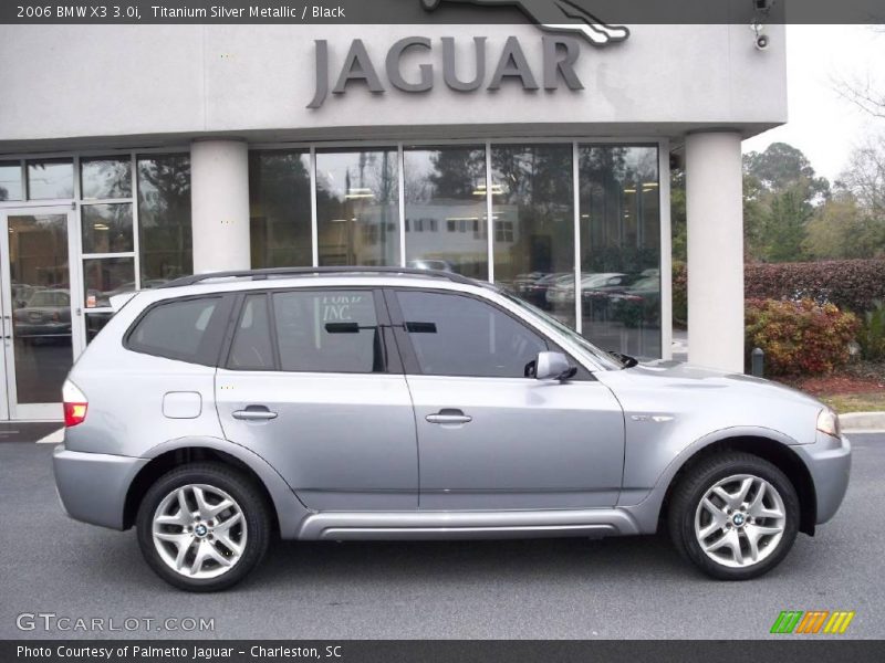 Titanium Silver Metallic / Black 2006 BMW X3 3.0i