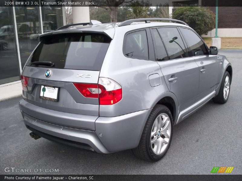 Titanium Silver Metallic / Black 2006 BMW X3 3.0i