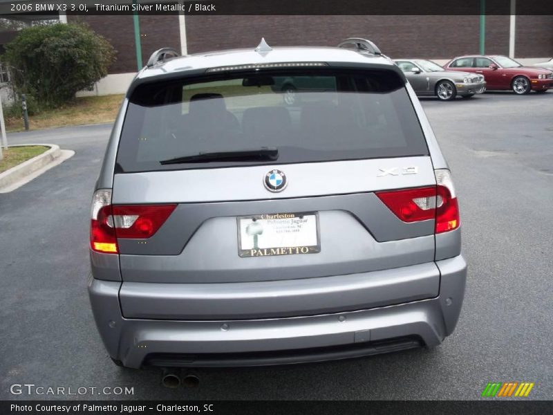 Titanium Silver Metallic / Black 2006 BMW X3 3.0i