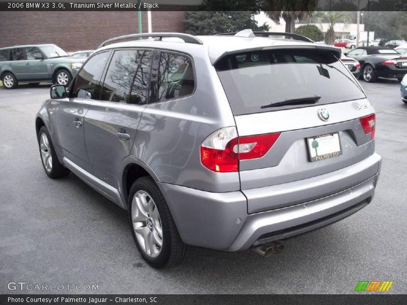 Titanium Silver Metallic / Black 2006 BMW X3 3.0i