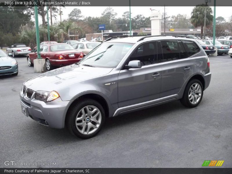 Titanium Silver Metallic / Black 2006 BMW X3 3.0i