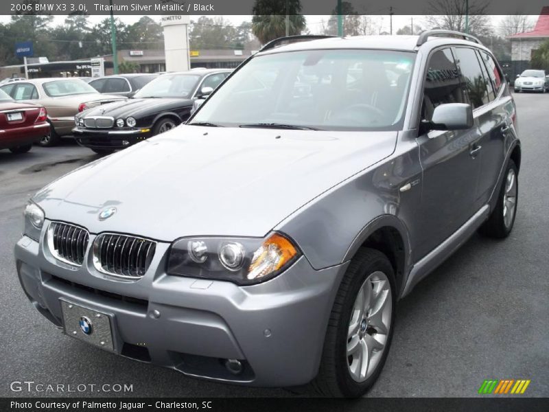 Titanium Silver Metallic / Black 2006 BMW X3 3.0i