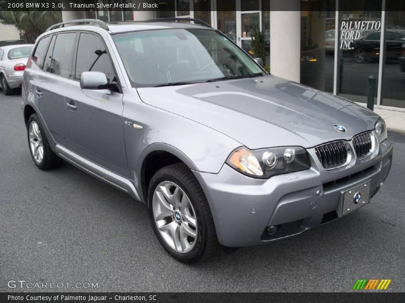 Titanium Silver Metallic / Black 2006 BMW X3 3.0i