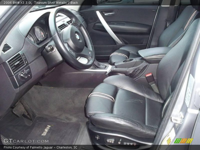 Titanium Silver Metallic / Black 2006 BMW X3 3.0i