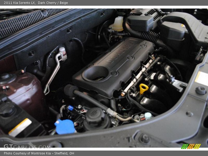 Dark Cherry / Beige 2011 Kia Sorento LX