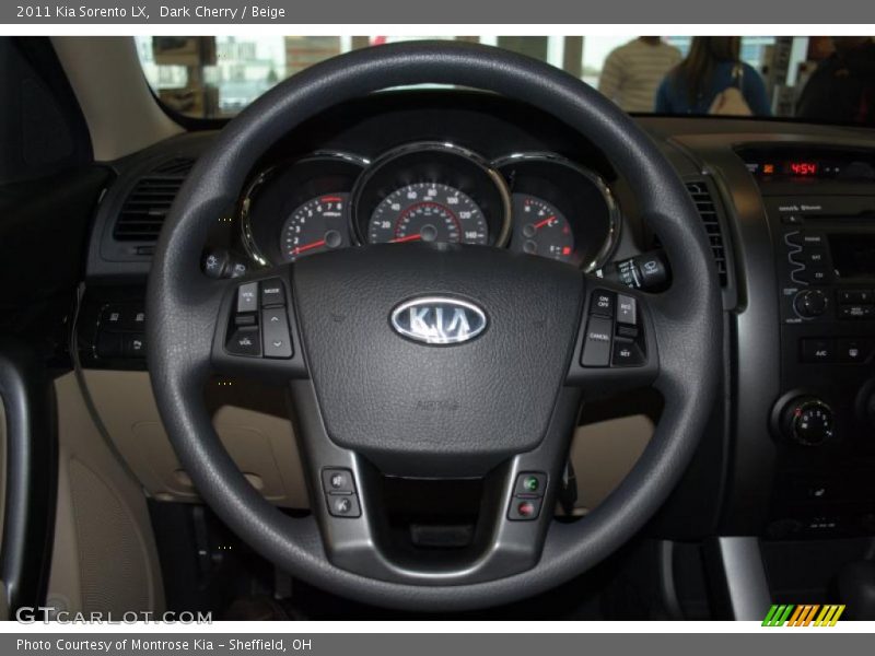Dark Cherry / Beige 2011 Kia Sorento LX