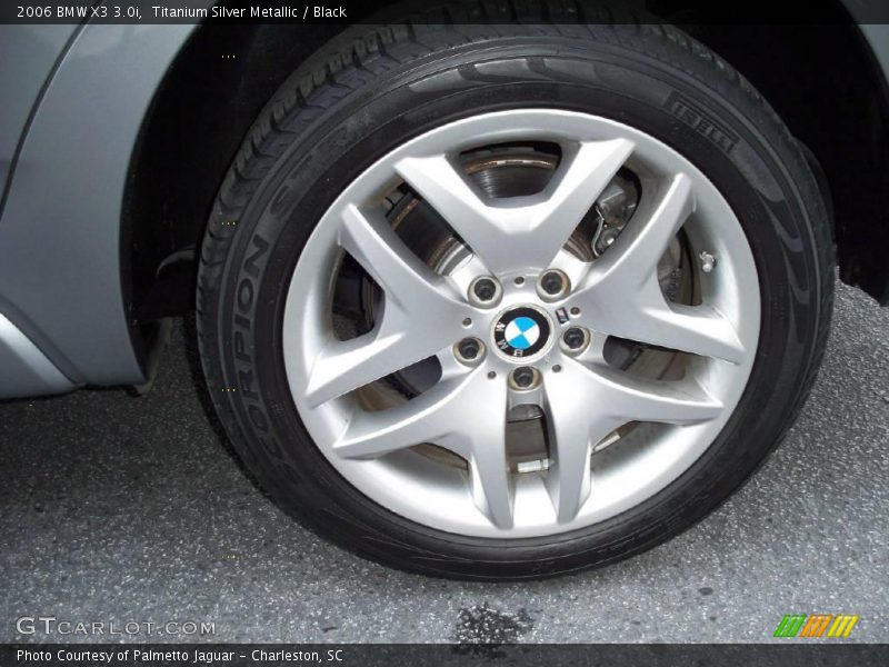Titanium Silver Metallic / Black 2006 BMW X3 3.0i