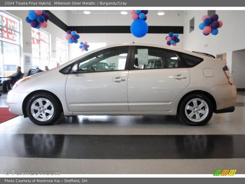 Millenium Silver Metallic / Burgundy/Gray 2004 Toyota Prius Hybrid