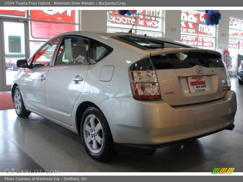 Millenium Silver Metallic / Burgundy/Gray 2004 Toyota Prius Hybrid