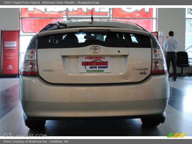 Millenium Silver Metallic / Burgundy/Gray 2004 Toyota Prius Hybrid