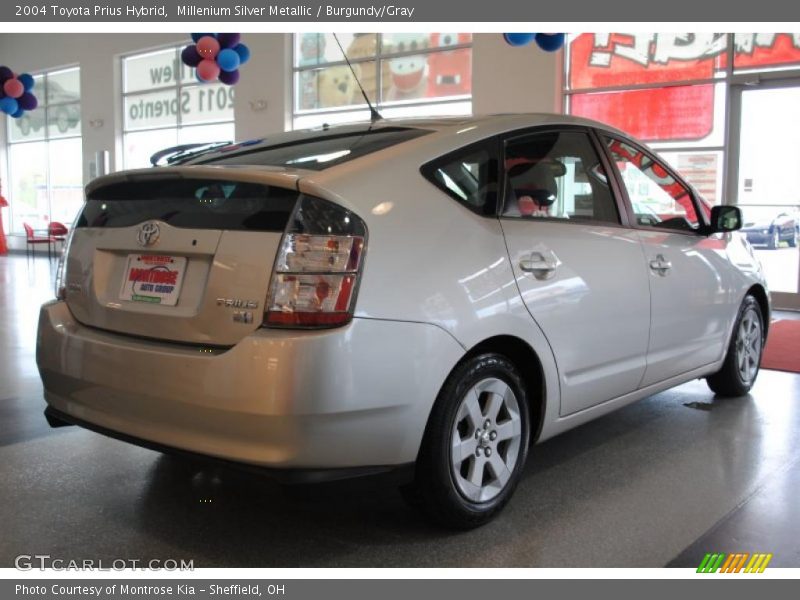 Millenium Silver Metallic / Burgundy/Gray 2004 Toyota Prius Hybrid