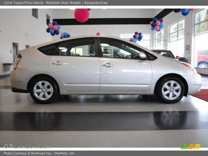 Millenium Silver Metallic / Burgundy/Gray 2004 Toyota Prius Hybrid