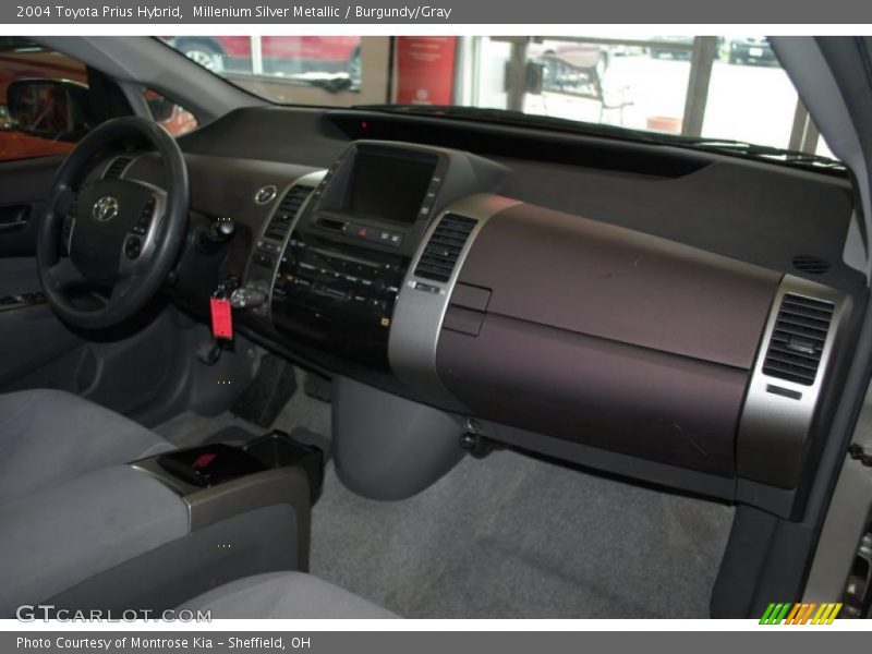 Millenium Silver Metallic / Burgundy/Gray 2004 Toyota Prius Hybrid