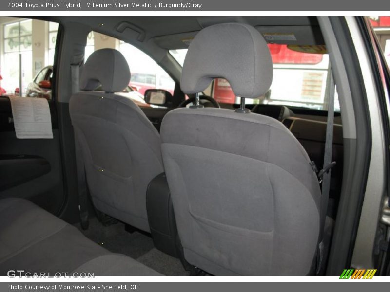 Millenium Silver Metallic / Burgundy/Gray 2004 Toyota Prius Hybrid