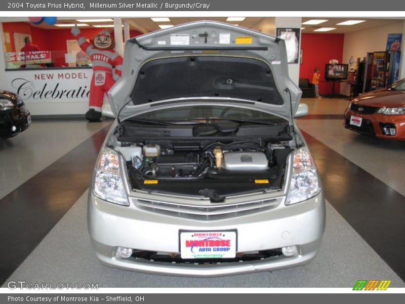 Millenium Silver Metallic / Burgundy/Gray 2004 Toyota Prius Hybrid