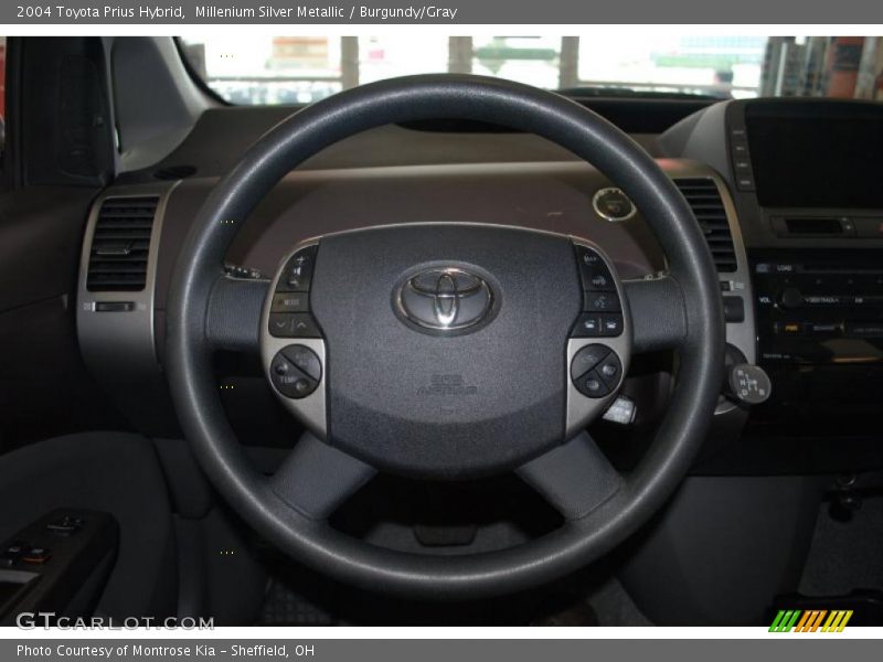 Millenium Silver Metallic / Burgundy/Gray 2004 Toyota Prius Hybrid