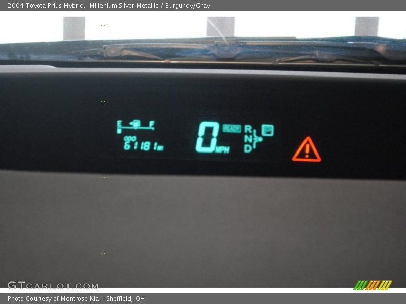 Millenium Silver Metallic / Burgundy/Gray 2004 Toyota Prius Hybrid