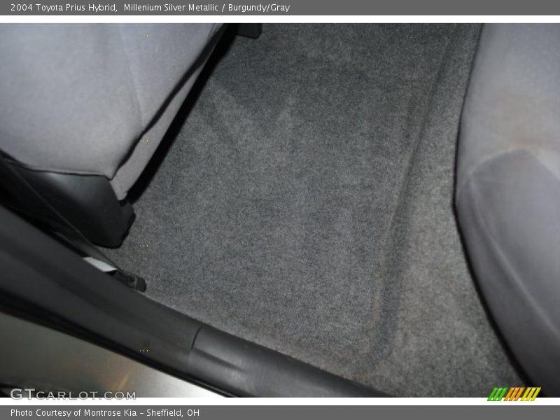 Millenium Silver Metallic / Burgundy/Gray 2004 Toyota Prius Hybrid
