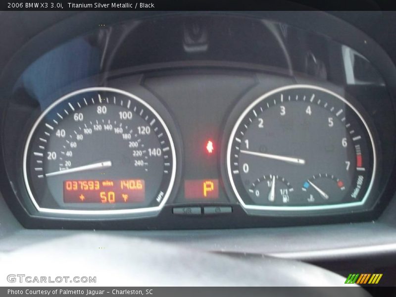Titanium Silver Metallic / Black 2006 BMW X3 3.0i