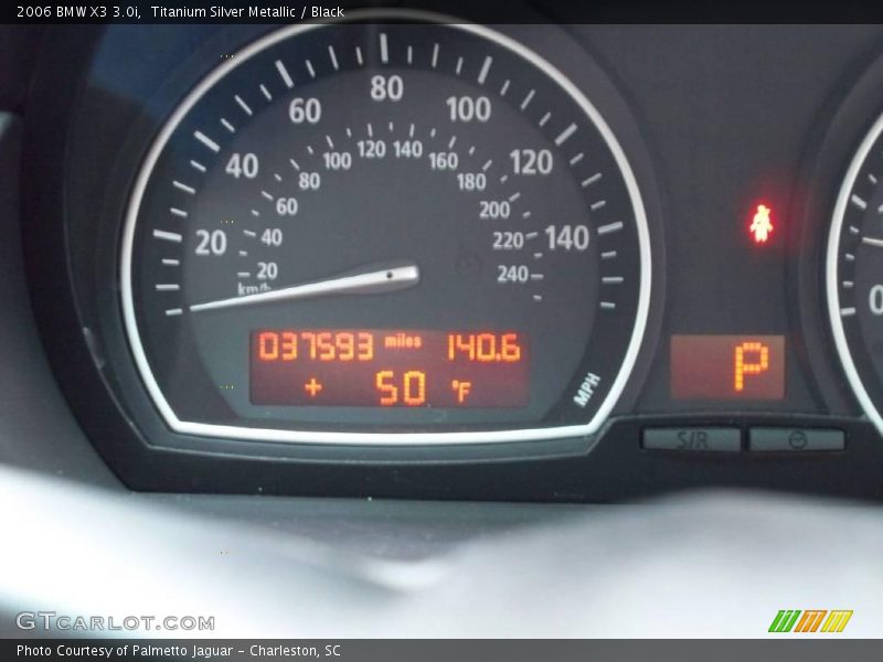 Titanium Silver Metallic / Black 2006 BMW X3 3.0i