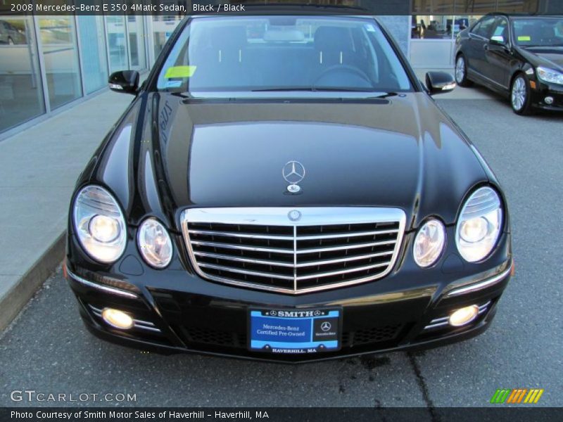 Black / Black 2008 Mercedes-Benz E 350 4Matic Sedan