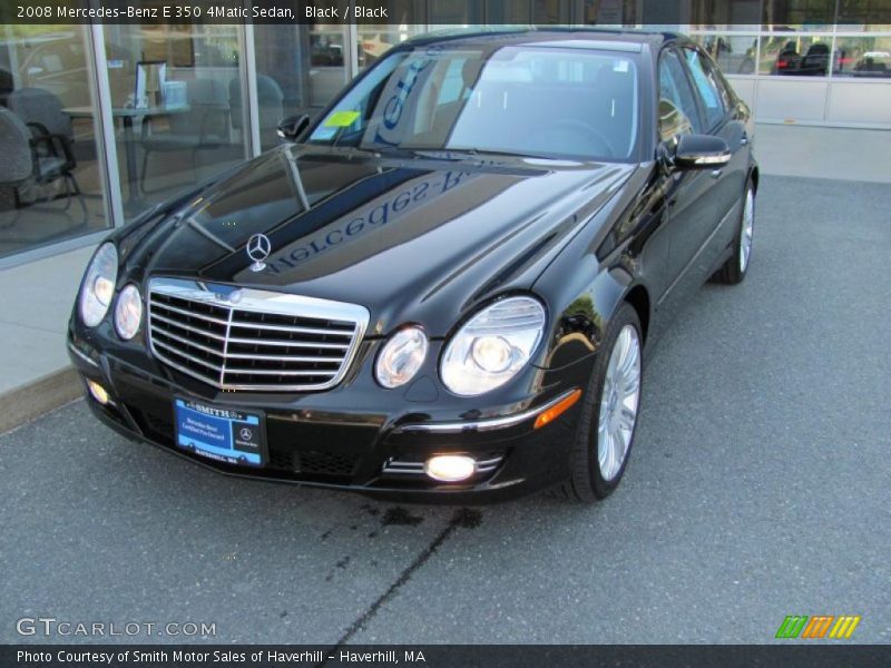Black / Black 2008 Mercedes-Benz E 350 4Matic Sedan