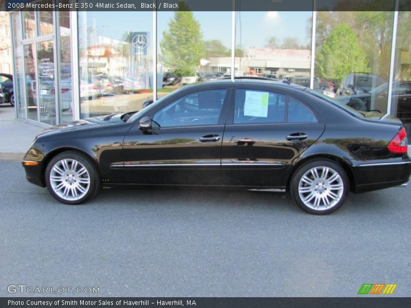 Black / Black 2008 Mercedes-Benz E 350 4Matic Sedan