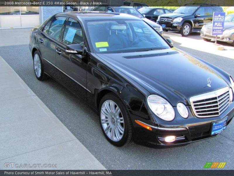 Black / Black 2008 Mercedes-Benz E 350 4Matic Sedan