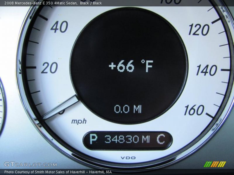 Black / Black 2008 Mercedes-Benz E 350 4Matic Sedan