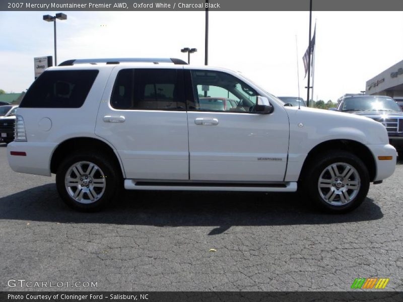 Oxford White / Charcoal Black 2007 Mercury Mountaineer Premier AWD