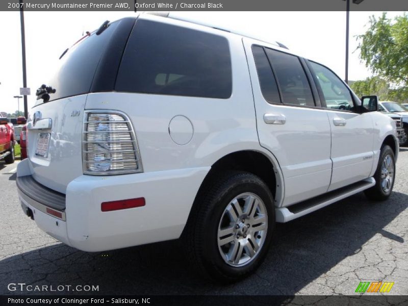 Oxford White / Charcoal Black 2007 Mercury Mountaineer Premier AWD
