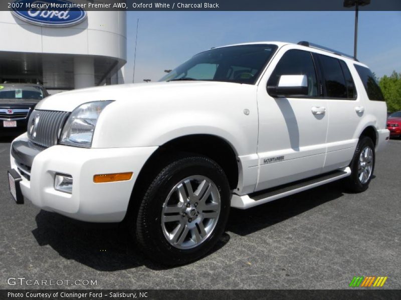 Oxford White / Charcoal Black 2007 Mercury Mountaineer Premier AWD