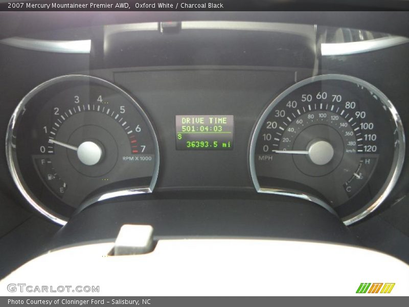 Oxford White / Charcoal Black 2007 Mercury Mountaineer Premier AWD