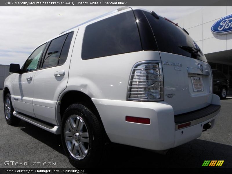 Oxford White / Charcoal Black 2007 Mercury Mountaineer Premier AWD