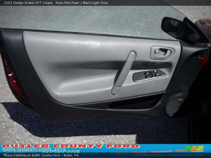 Ruby Red Pearl / Black/Light Gray 2001 Dodge Stratus R/T Coupe