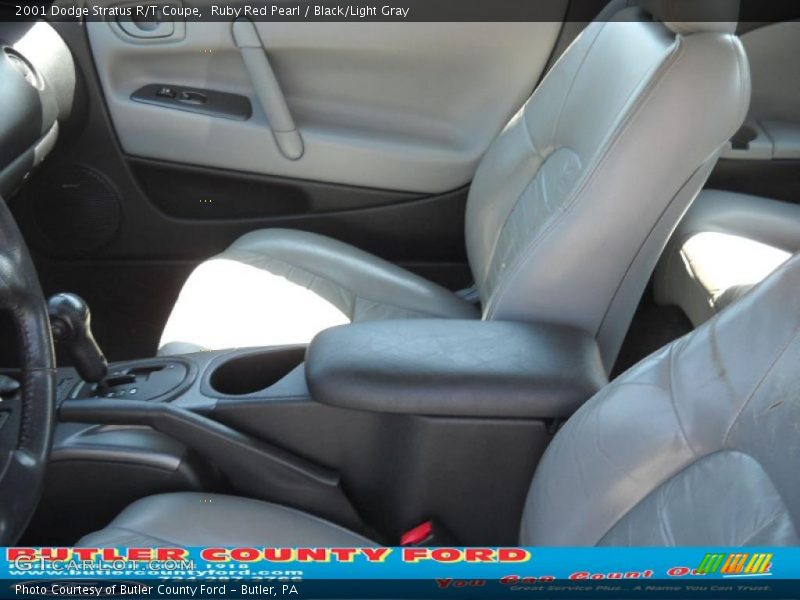 Ruby Red Pearl / Black/Light Gray 2001 Dodge Stratus R/T Coupe
