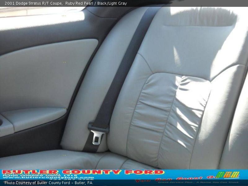 Ruby Red Pearl / Black/Light Gray 2001 Dodge Stratus R/T Coupe