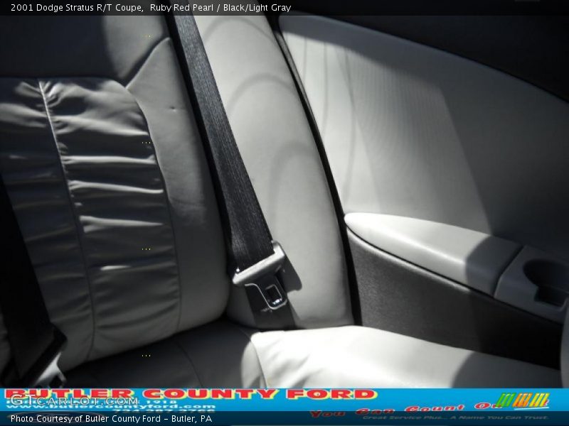 Ruby Red Pearl / Black/Light Gray 2001 Dodge Stratus R/T Coupe