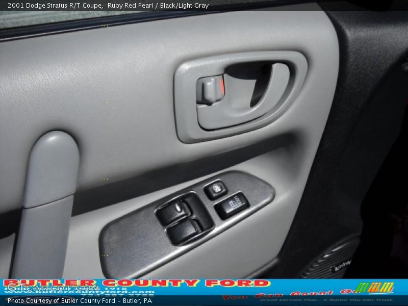 Ruby Red Pearl / Black/Light Gray 2001 Dodge Stratus R/T Coupe