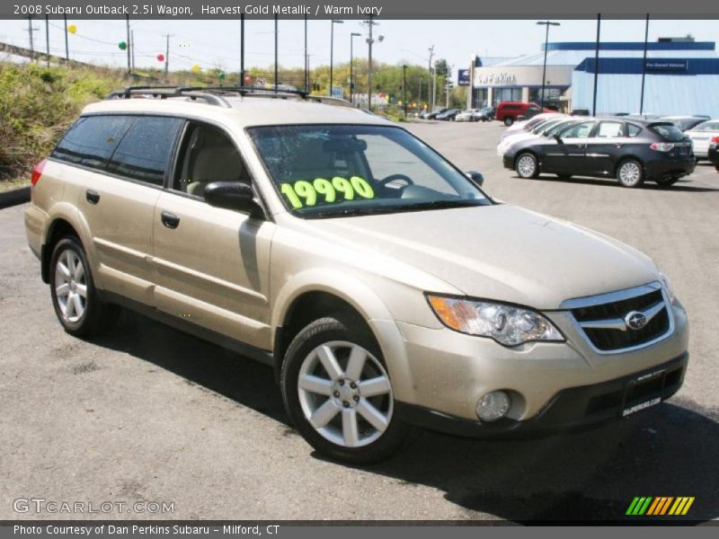 Harvest Gold Metallic / Warm Ivory 2008 Subaru Outback 2.5i Wagon