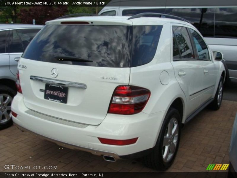 Arctic White / Black 2009 Mercedes-Benz ML 350 4Matic