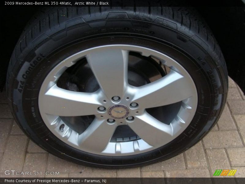 Arctic White / Black 2009 Mercedes-Benz ML 350 4Matic