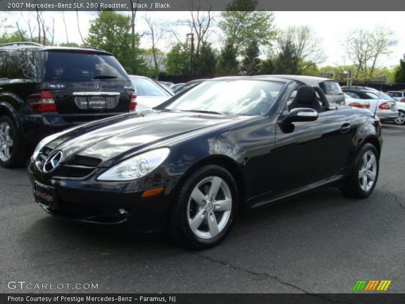 Black / Black 2007 Mercedes-Benz SLK 280 Roadster