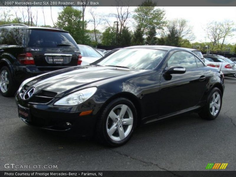 Black / Black 2007 Mercedes-Benz SLK 280 Roadster