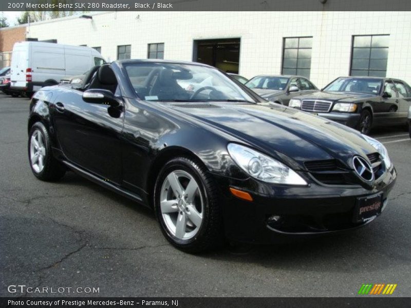 Black / Black 2007 Mercedes-Benz SLK 280 Roadster