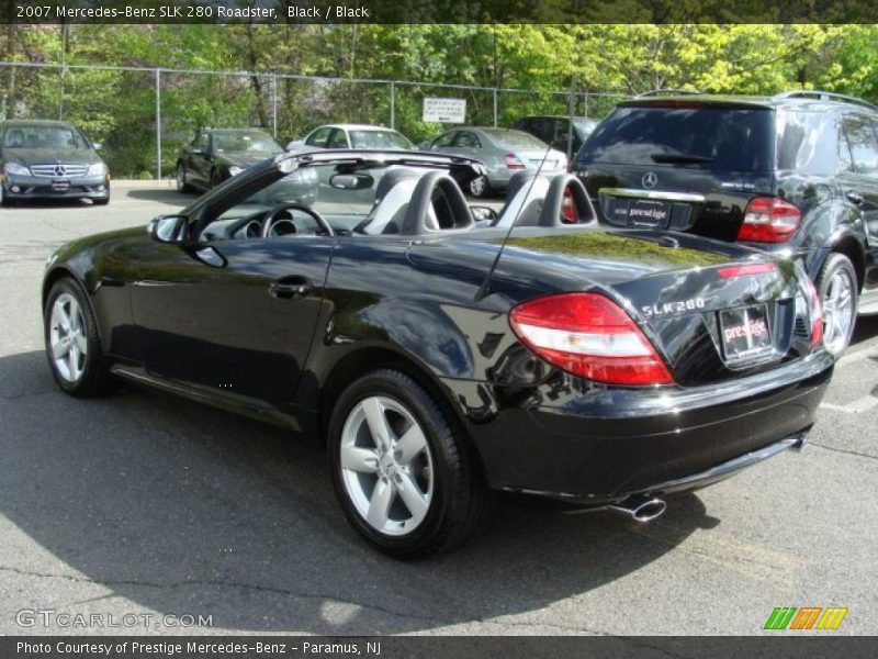 Black / Black 2007 Mercedes-Benz SLK 280 Roadster