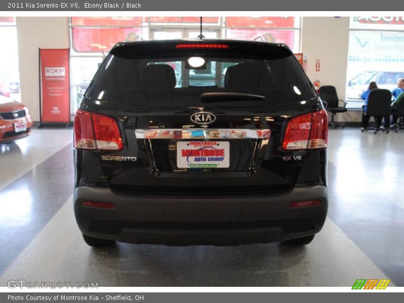 Ebony Black / Black 2011 Kia Sorento EX V6